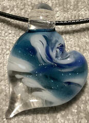 Wave heart pendant